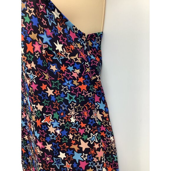 J. Crew Jacuzzi One-Shoulder Bow Star Print Top Black Size 10 NEW - Picture 3 of 8